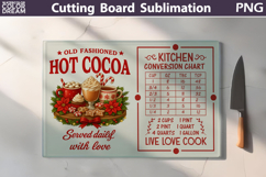 Christmas Cutting Board | Kitchen Conversion Chart Product Image 1