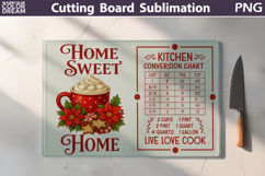 Christmas Cutting Board | Kitchen Conversion Chart Product Image 1