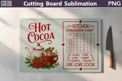Christmas Cutting Board | Kitchen Conversion Chart Product Image 1