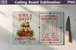 Christmas Cutting Board | Kitchen Conversion Chart Product Image 1