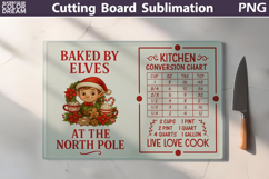 Christmas Cutting Board | Kitchen Conversion Chart Product Image 1