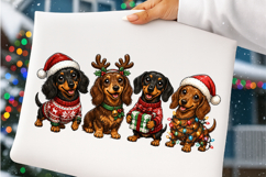 Christmas Dachshund PNG Product Image 4