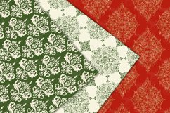 Christmas Damask Digital Paper Product Image 3