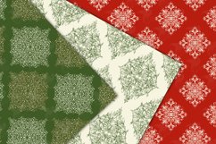 Christmas Damask Digital Paper Product Image 5
