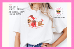 Cute Christmas Dachshund Dog Santa Sublimation PNG Product Image 3