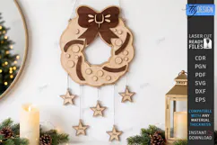 Christmas Hanging Decor Laser Cut | Christmas Wall Décor Product Image 1