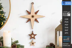 Christmas Hanging Decor Laser Cut | Christmas Wall Décor Product Image 1