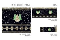 Christmas decor sublimation design for tumbler and mug and pen