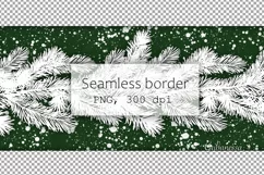 Christmas green seamless border Product Image 2