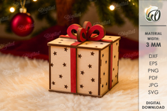 Christmas Gift Boxes Bundle Laser Cut. Decorative Boxes SVG Product Image 12