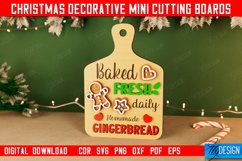 Christmas Decorative Mini Cutting Boards Laser Cut Bundle Product Image 3