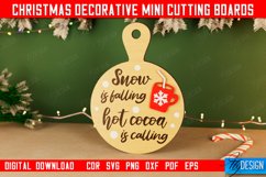 Christmas Decorative Mini Cutting Boards Laser Cut Bundle Product Image 4