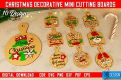 Christmas Decorative Mini Cutting Boards Laser Cut Bundle Product Image 1