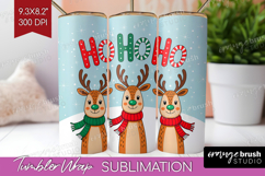 Christmas Deer Xmas Tumbler Wrap Christmas Tumbler PNG Product Image 1