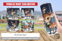 Tumbler Wrap Cartoon Christmas Deer Product Image 1