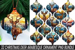Christmas Deer Arabesque Ornament Bundle Product Image 1