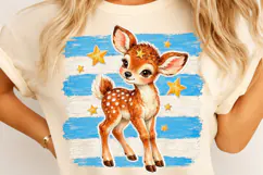 Christmas Deer Brushstroke Clipart PNG Product Image 4