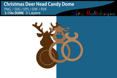 Christmas Deer Head Candy dome holder Product Image 2