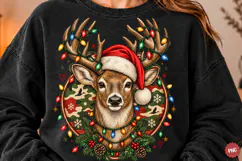 Trending Christmas Deer Hunting Camo PNG, Funny Christmas Product Image 1