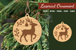 Christmas Deer Lasercut Ornament Product Image 1