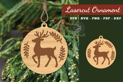Christmas Deer Lasercut Ornament Product Image 1