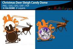 Christmas Deer Sleigh candy dome Product Image 1