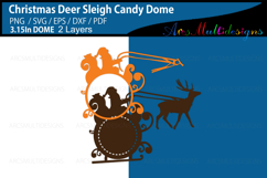 Christmas Deer Sleigh candy dome Product Image 2