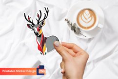 Christmas Deer Sticker, Christmas Animal Sticker Product Image 1
