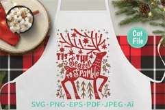 Christmas Deer SVG For Apron