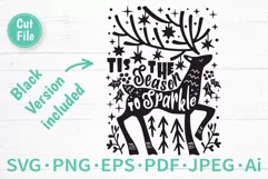 Christmas Deer SVG For Cricut