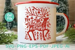 Christmas Deer SVG For Mug