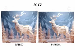 Christmas Deer Tumbler Wrap, 20 oz tumbler wrap, Christmas Deer Tumbler Wrap, Christmas Tree Png