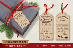 North Pole Special Delivery Christmas Gift Tag Set, SVG Set Product Image 1