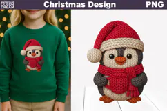 Christmas Crochet Clipart | Christmas Knitted Sublimation Product Image 5