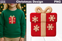 Gift Box Crochet Clipart | Christmas Knitted Product Image 1