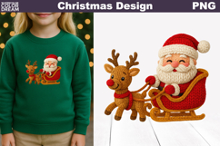 Santa Claus Crochet Clipart | Santa Knitted Sublimation Product Image 1