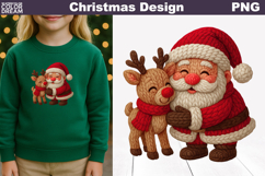 Santa Claus Crochet Clipart | Santa Knitted Sublimation Product Image 1