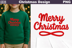 Merry Christmas Crochet Clipart | Lettering Knitted Product Image 1