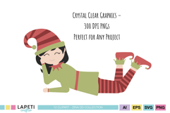 Winter clipart set ideal for cards, scrapbooking and crafts
