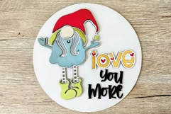 Love gnome SVG, Laser SVG, Cricut SVG, Love SVG Product Image 4