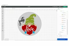 Love gnome SVG, Laser SVG, Cricut SVG, Love SVG Product Image 9