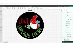 Love gnome SVG, Laser SVG, Cricut SVG, Love SVG Product Image 7
