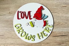 Love gnome SVG, Laser SVG, Cricut SVG, Love SVG Product Image 6