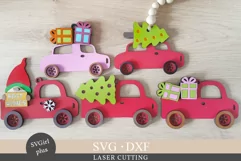 Christmas ornament laser, Red truck laser, Christmas laser Product Image 1