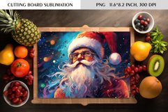 Watercolor Christmas Character|Cutting Board Sublimation Product Image 1