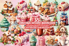 Christmas Dessert Clipart Bundle, Christmas Dessert Clipart Bundle, Christmas Dessert Collection Watercolor, Watercolor Christmas Dessert Clipart, Christmas Dessert Clipart Sublimation, Christmas Dessert Sublimation Clipart, Christmas Dessert Sublimation 