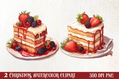 Christmas Dessert Clipart Sublimation, Christmas PNG Product Image 1
