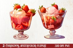 Christmas Dessert Clipart Sublimation, Christmas PNG Product Image 1