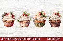 Christmas Dessert Clipart Sublimation, Christmas Dessert Product Image 1