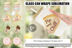 Glass Can Christmas Dessert Quotes Product Image 1